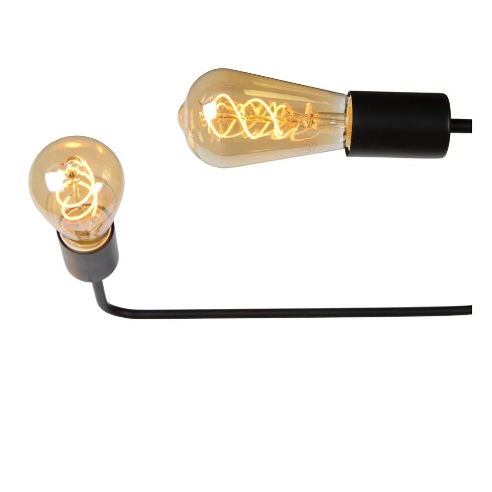 Deckenlampe Lester 6-Licht Schwarz Lucide 5411212210890