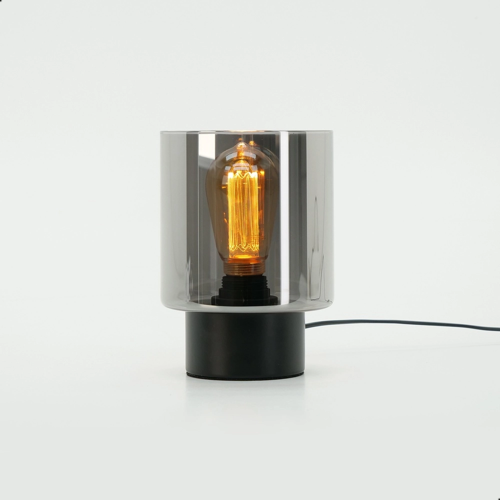 Tischlampe Gorosiba mit Rauchglas Eglo 9002759339845