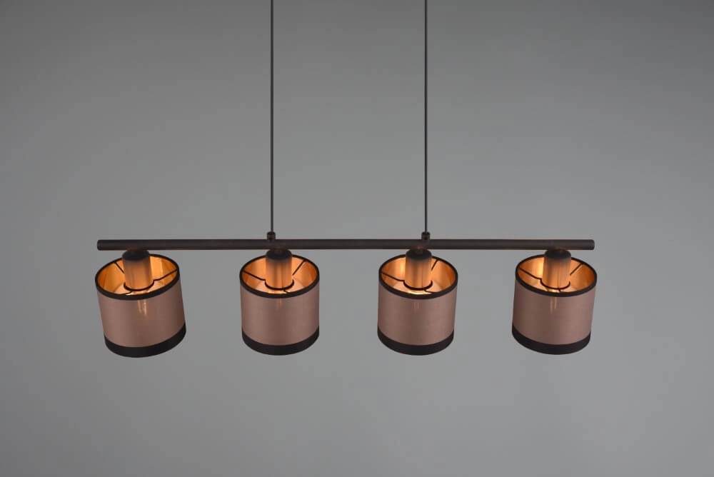 Hängelampe Davos taupe 4-flammig Trio 4017807574333