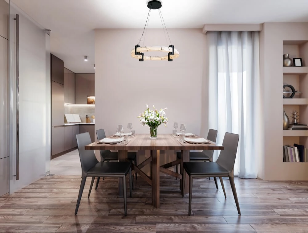 Design-Pendelleuchte Moonbeam schwarz Searchlight 5053423273761