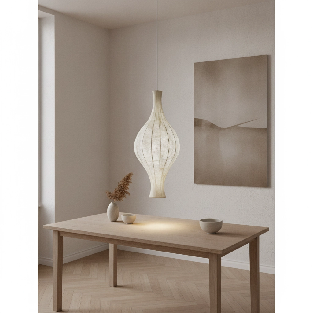 Weiße Pendelleuchte Seda Ø 38cm