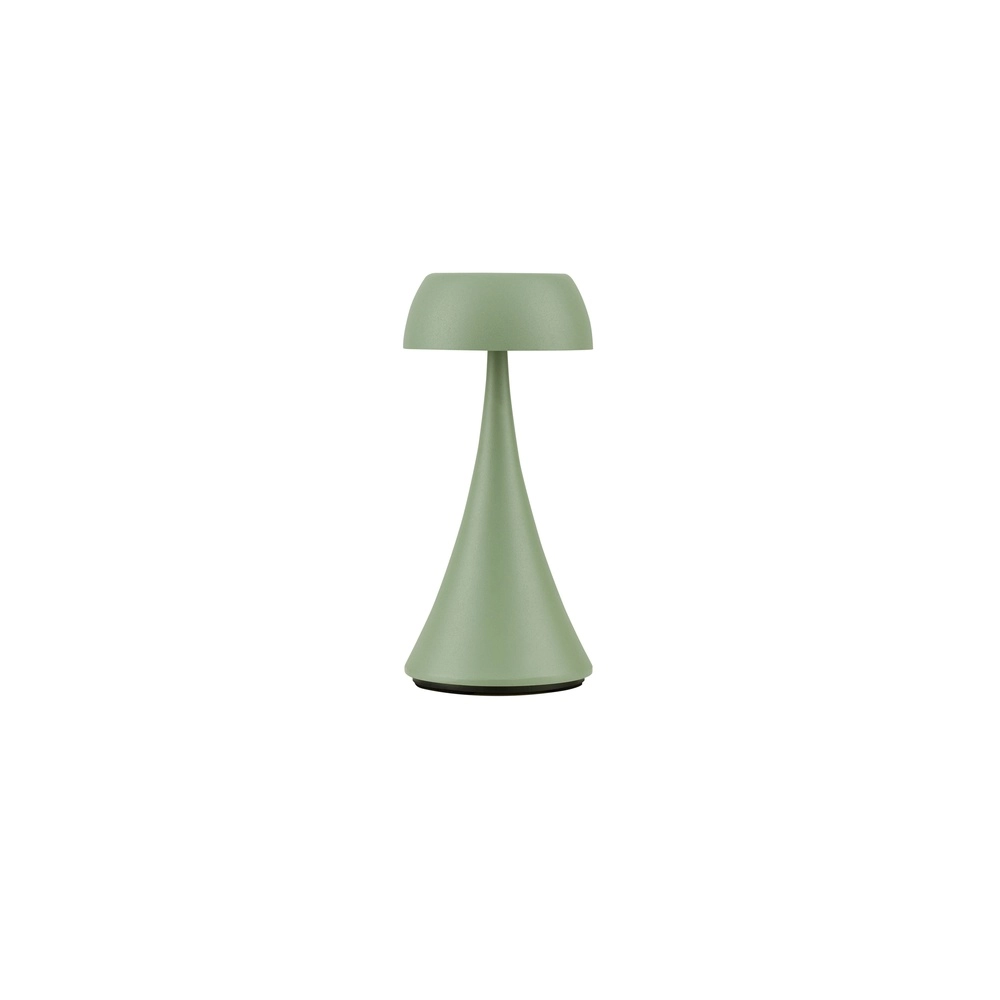 Tischlampe Ycro olivgrün mit USB Lyora 5212017477002