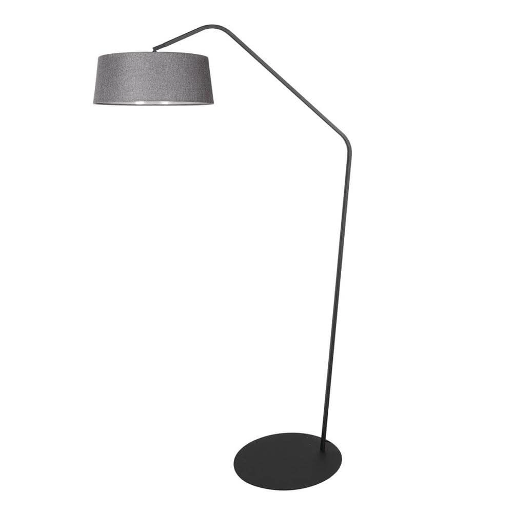 Stehlampe Zig-Zag schwarz mit Grauton Ø 48cm Steinhauer 8712746179354