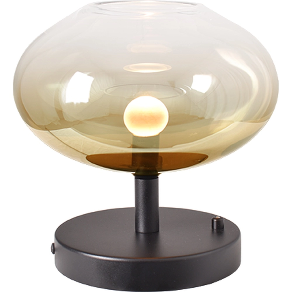 LED-Tischlampe Lido Onion mit Ø 24 cm goldverblasstem Glas Masterlight 8718121347820