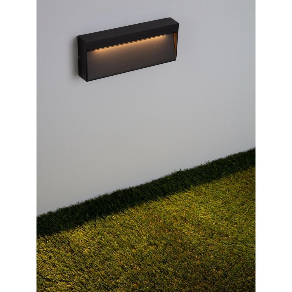 Schwarze Wandlampe Drat Konstruktion