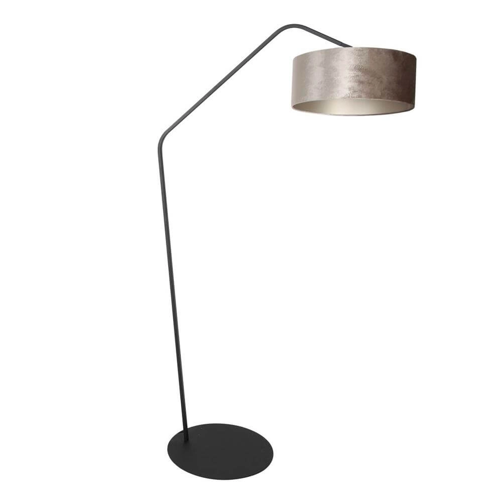 Stehlampe Zig-Zag schwarz mit Grauton Ø 40cm