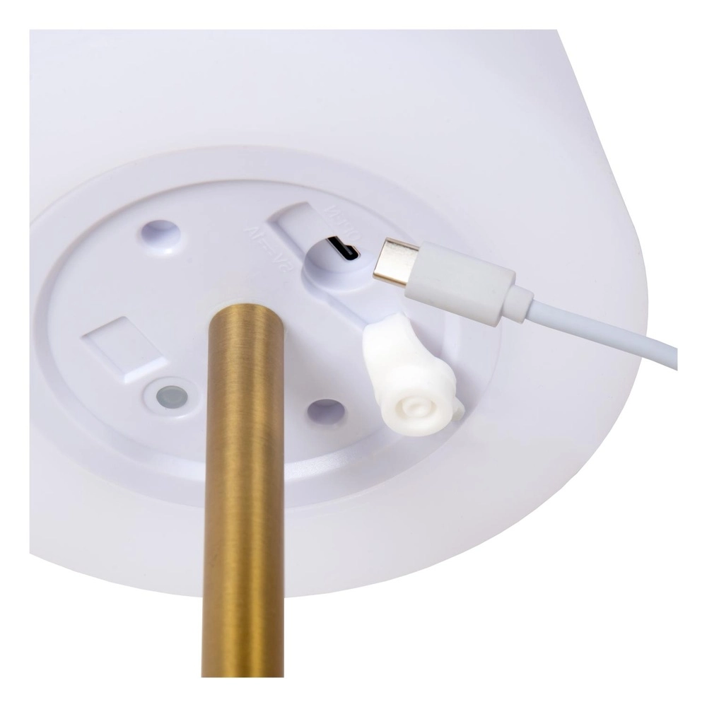 Wiederaufladbare Tischlampe Tyon Gold Lucide 5411212134738