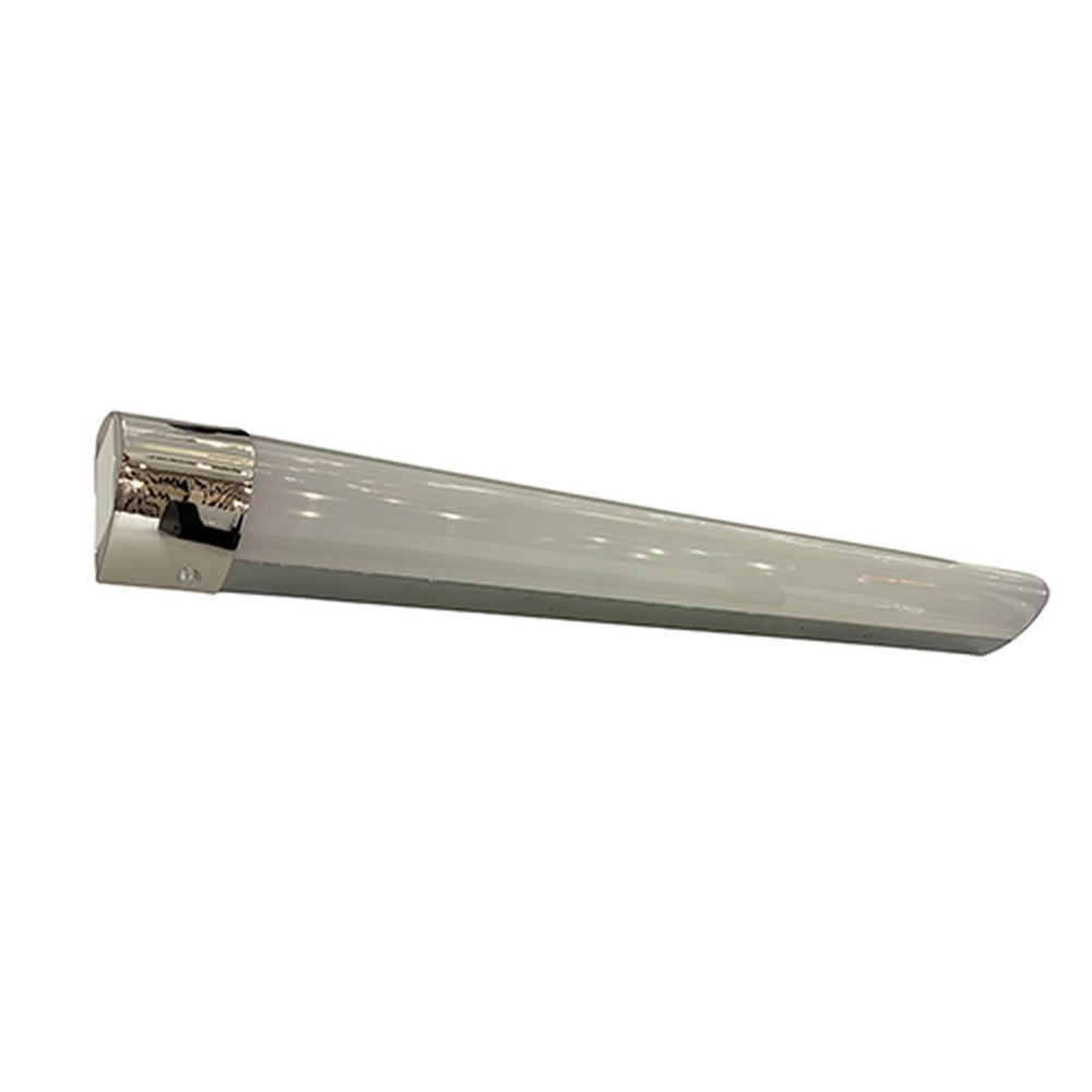 Spiegellampe Tobero Chrom 90 cm mit Steckdosenleiste