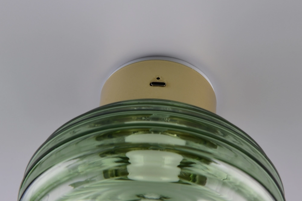 Wandleuchte Earl Grünes Glas Wiederaufladbar Trio 4017807643459