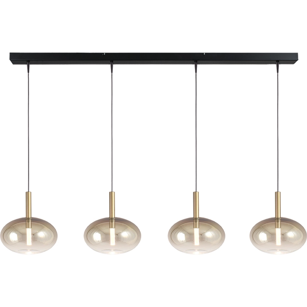 Esstisch-Pendellampe 4L Lido Onion mit goldverblasstem Glas Masterlight 8718121337685