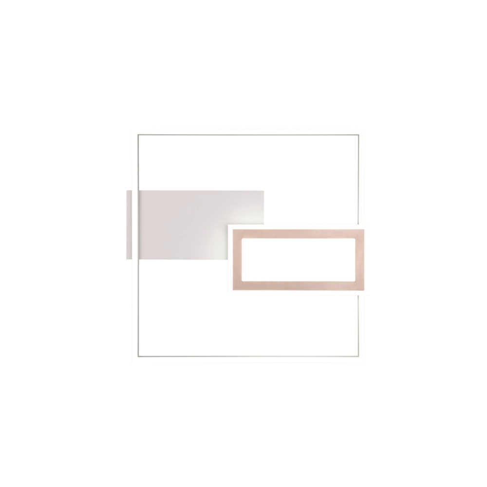 Quadratische Deckenleuchte Spiro grau 50cm Trio 4017807612479