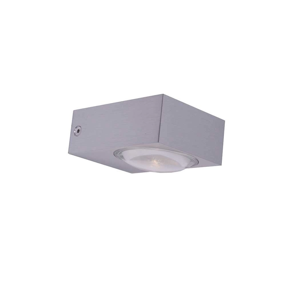 LED Wandscheinwerfer Jena 2x3W - 2700K Grau Artdelight 8719831733750