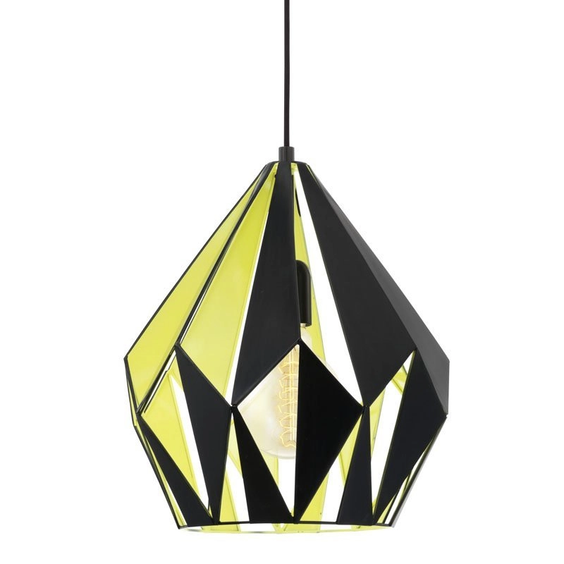 Pendelleuchte Carlton 1 31 cm schwarz mit grünem Käufer Eglo 9002759492564