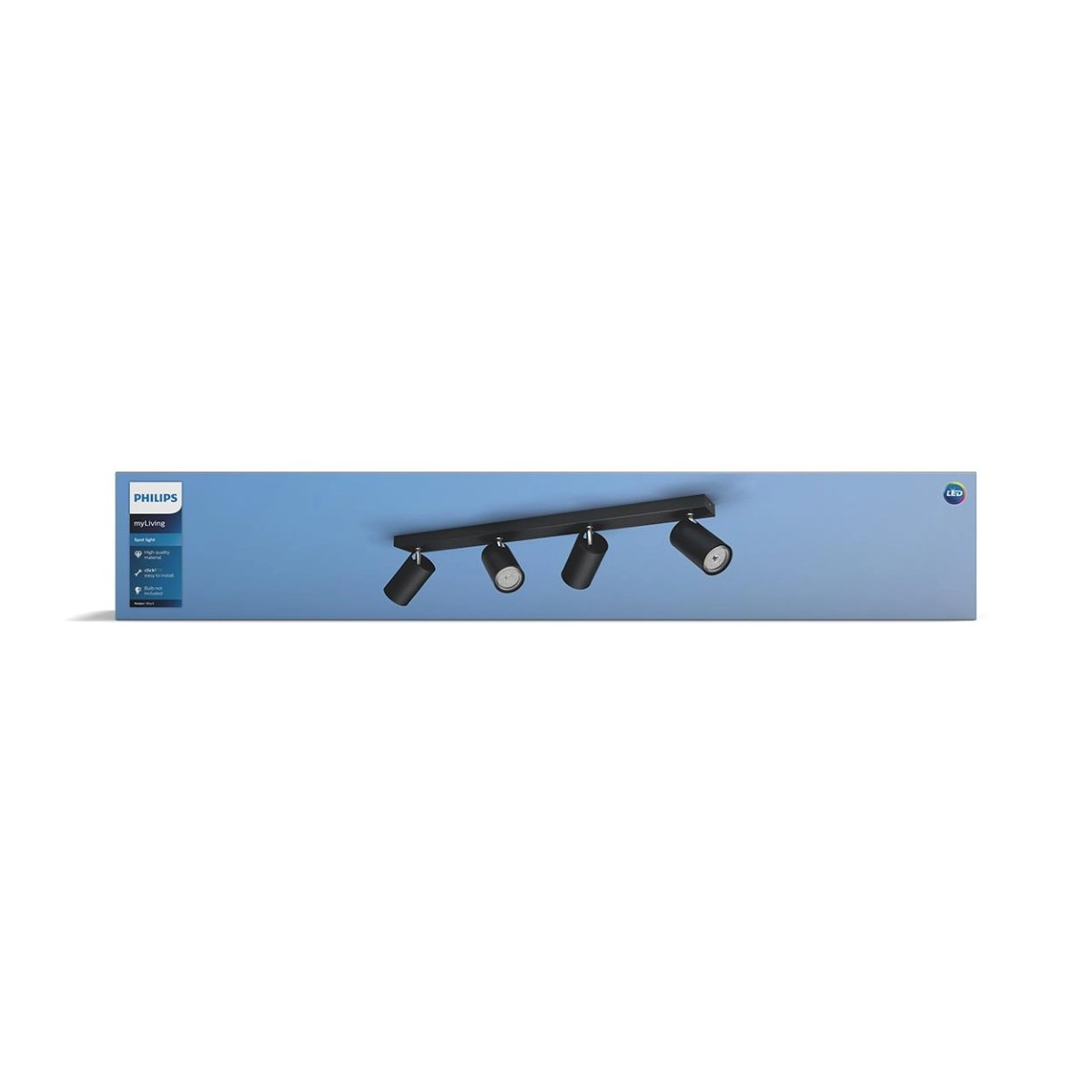 Leuchte Kosipo 4-Licht schwarz Philips 8718696164945
