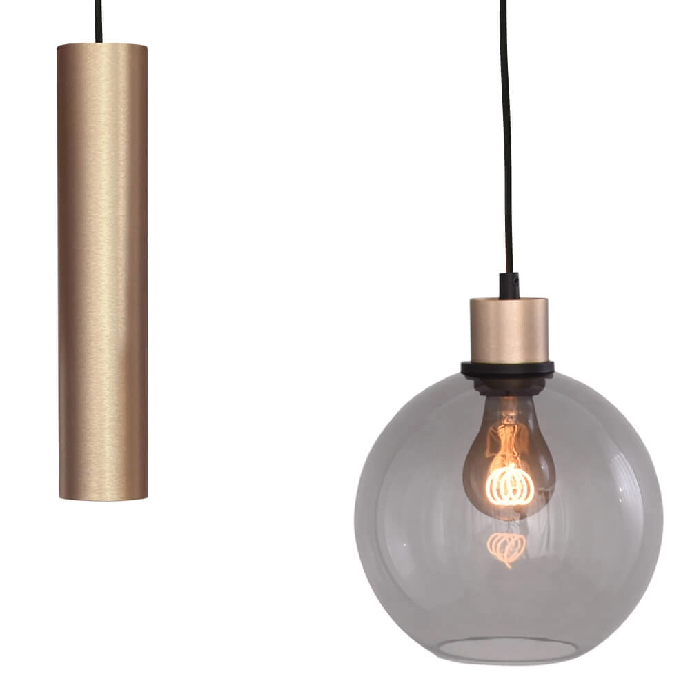 Hängelampe Lazise 3x Ø 20cm und 2x GU10 Gold Masterlight 8718121303017
