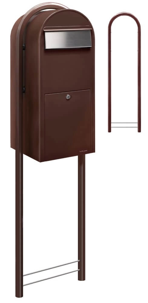 Briefkasten Jumbo 8017 i Dunkelbraun Bobi 6417237026248