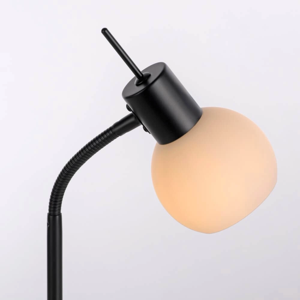 Schwarze Tischlampe Loki 1-Licht Just Light 4043689000813