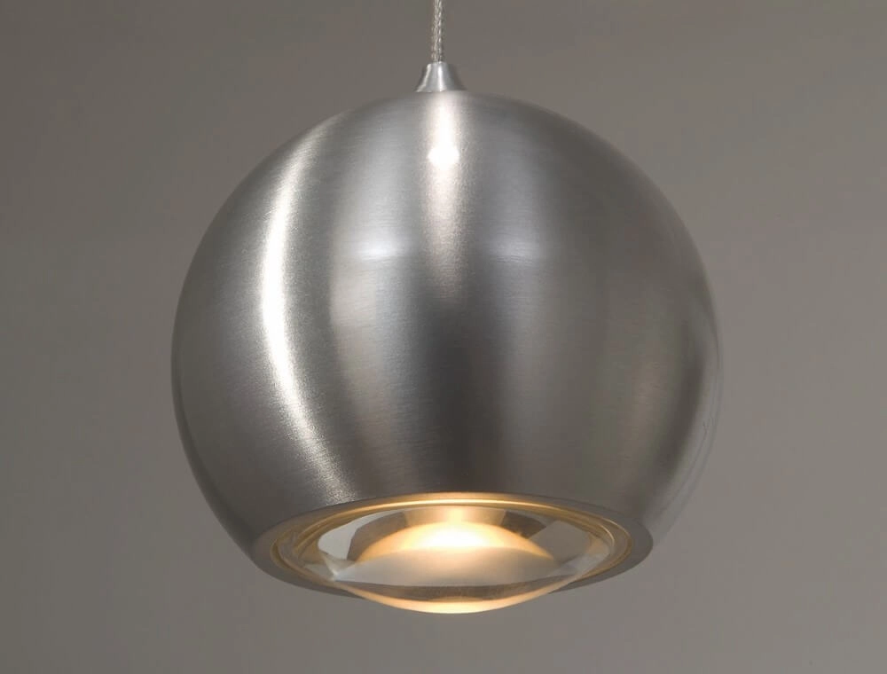 Schlanke Hängelampe Denver Ø 10 cm Metallgrau Artdelight 8719831731053