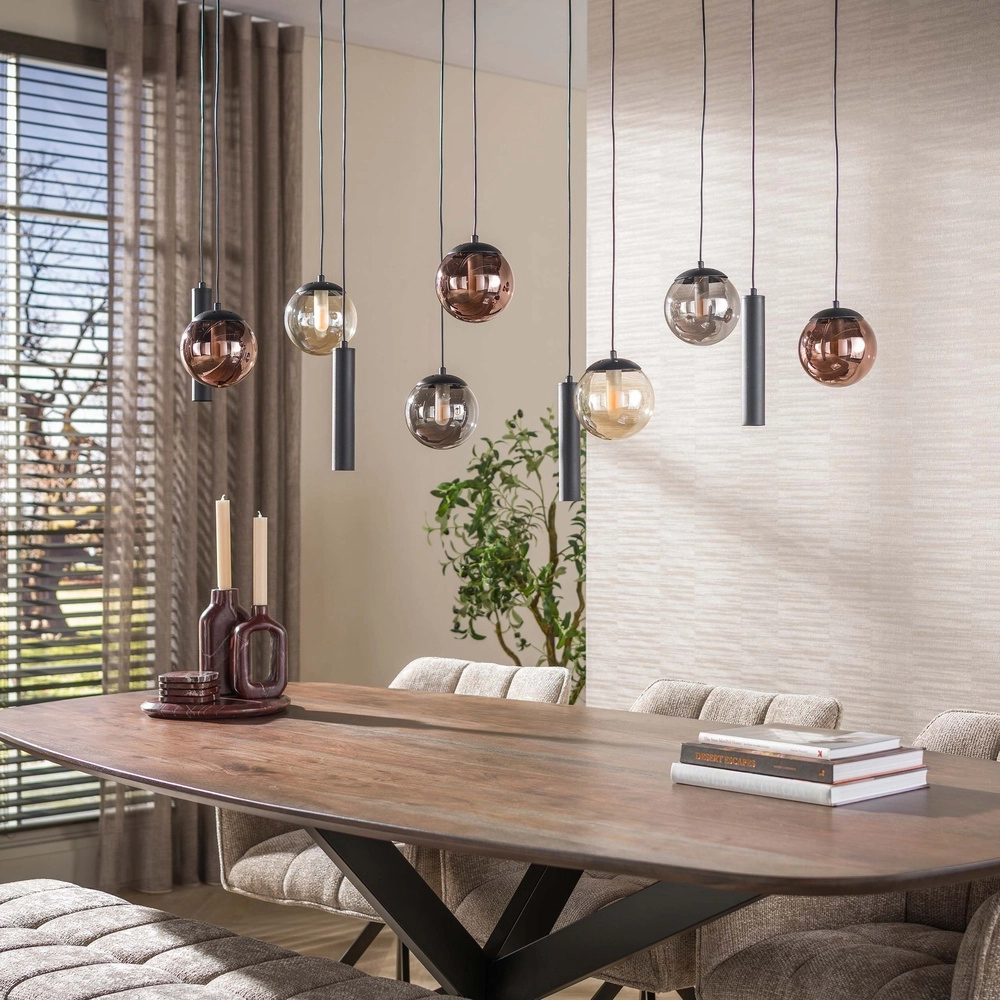 Pendellampendesign Orb Black 11-Lights Lyora 8716803514966