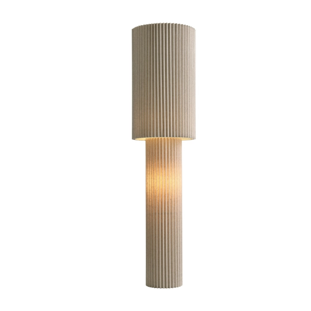 Leinen-Stehlampe Renate 140 cm