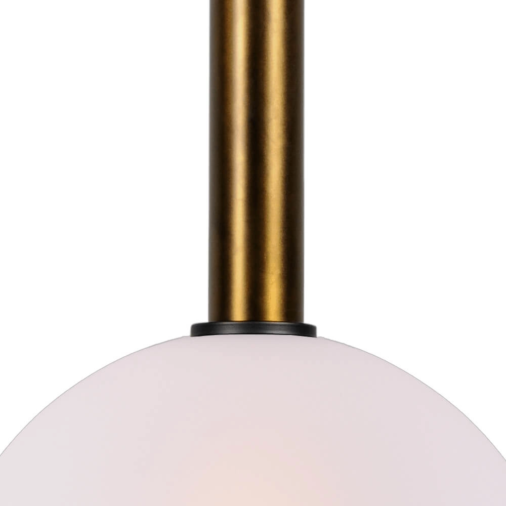 Hängelampe Ø 30cm Bella 2 Antikes Messing mit mattweißem Glas Masterlight 8718121334141
