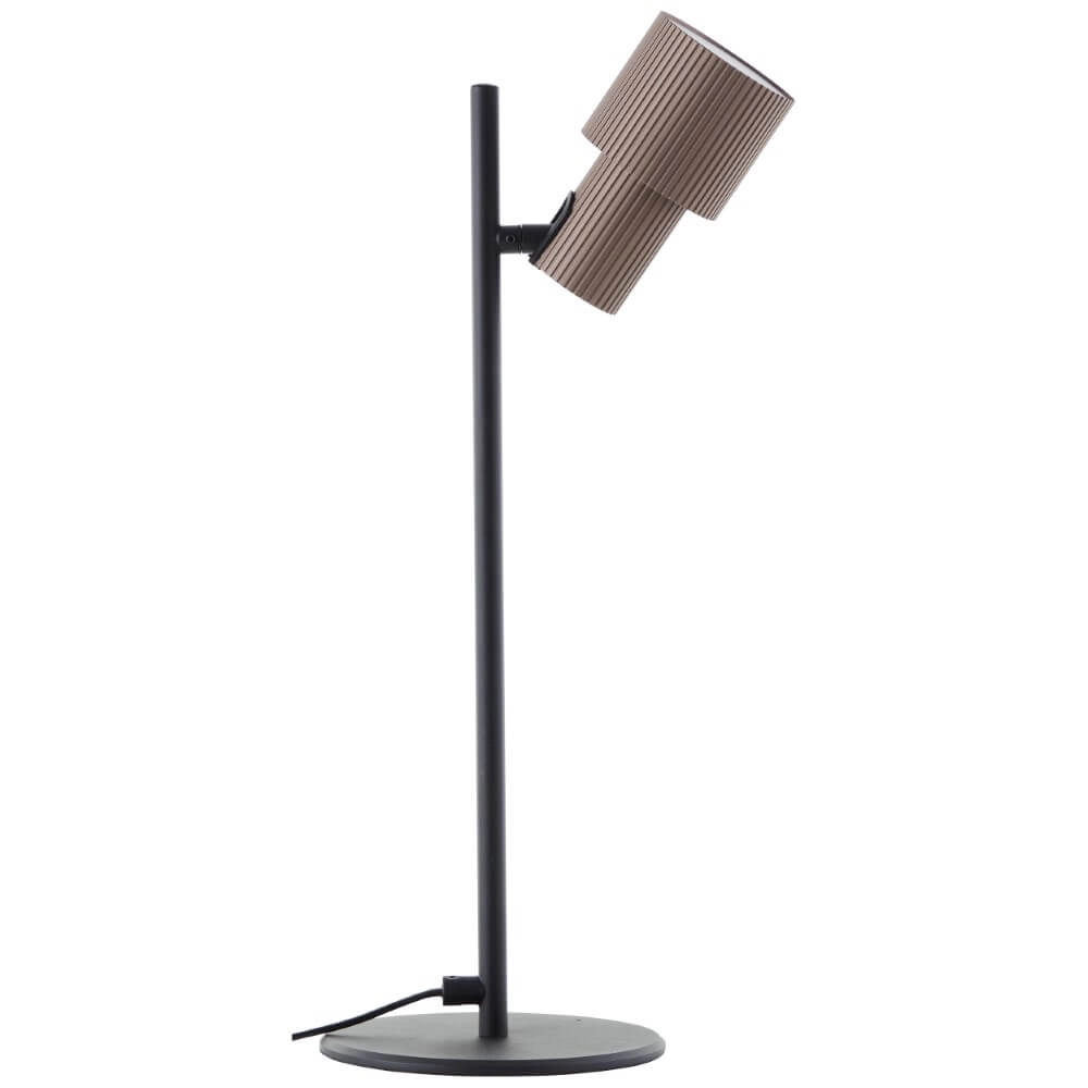 Designer-Tischlampe Cadiz Schwarz mit Bronze Brilliant 4004353446917