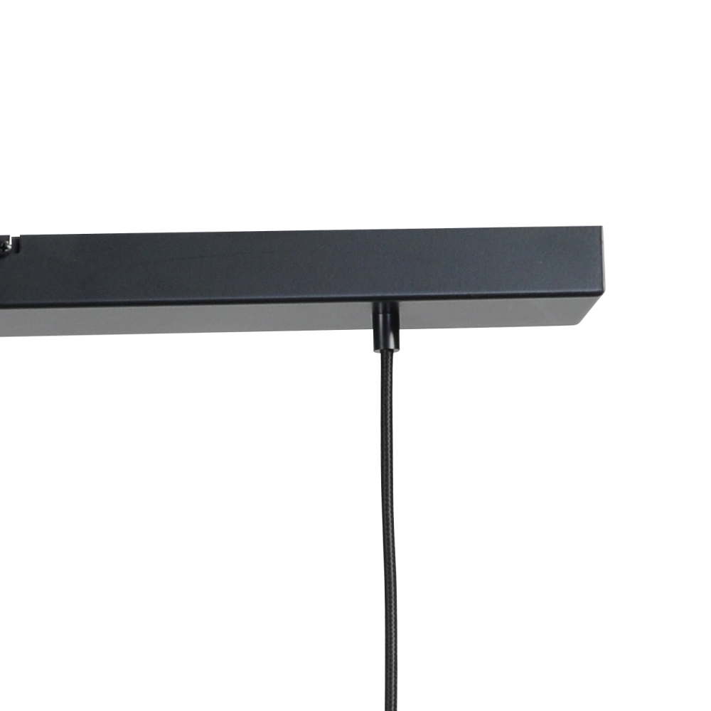 Schwarze Esszimmer-Hängelampe Run 4-Licht-Zylinder Gold Masterlight 8718121204550