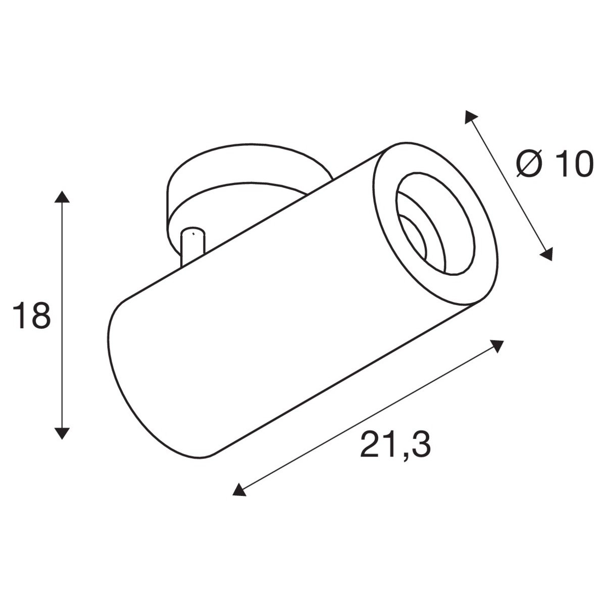 LED-Spot Numinos 28W - 2700k - 10 cm weiß SLV 4024163244459