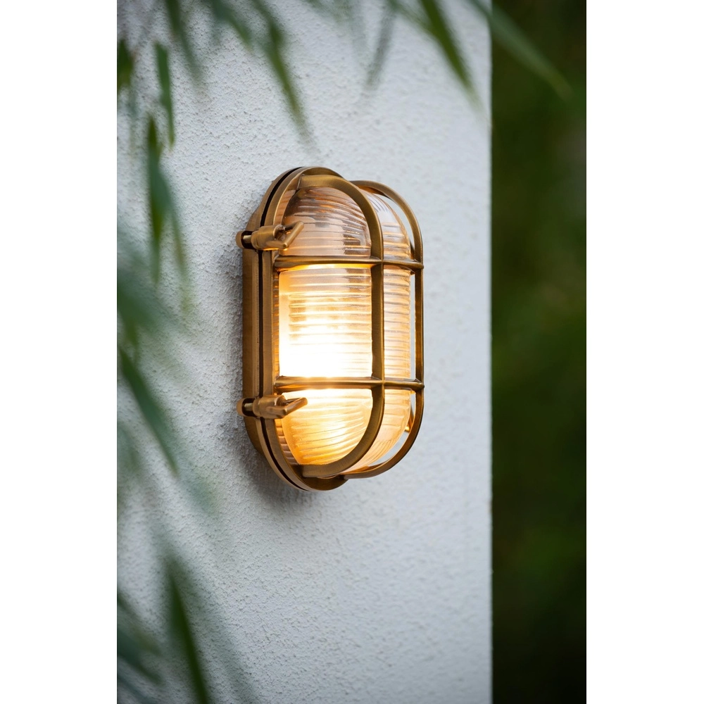 Bullseye-Wandlampe Dudley IP54 Gold Lucide 5411212114884