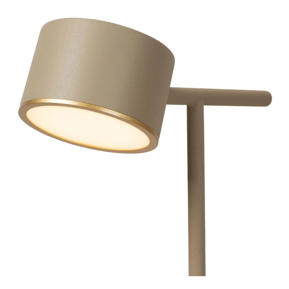 Tischlampe Gian Sandbraun Lucide 5411212421135