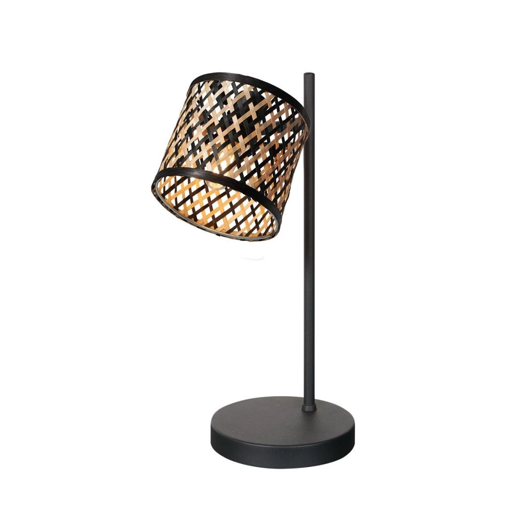 Tischlampe Sumba mit Bambuskappe Ø12 cm Steinhauer 8712746182859