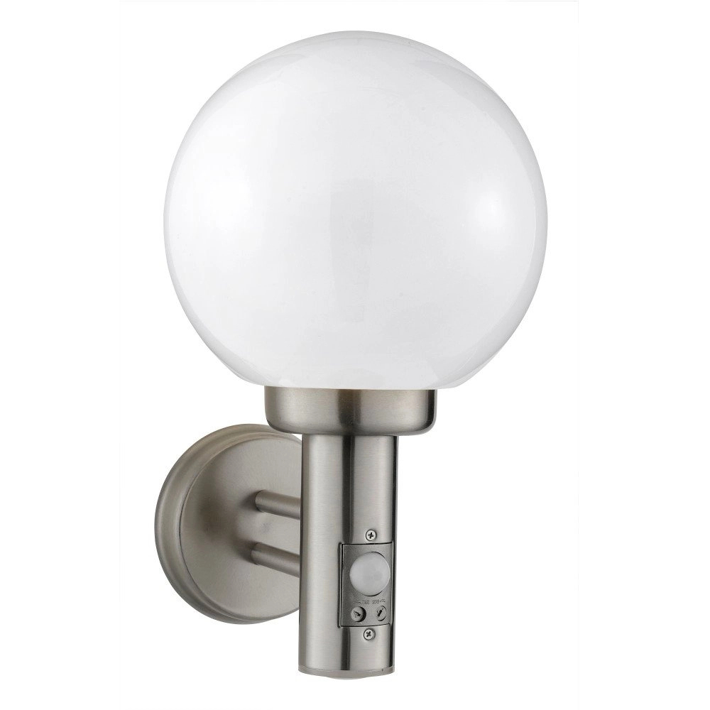 Wandleuchte aus Edelstahl Orb Sensor Searchlight 5013874402974