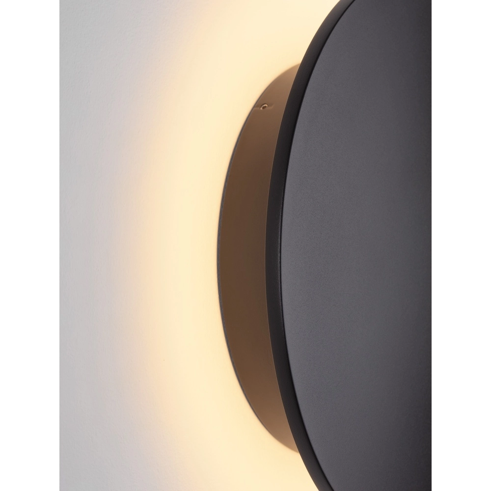 Runde Wandleuchte Copper schwarz Ø 30cm Lyora 5212017447388