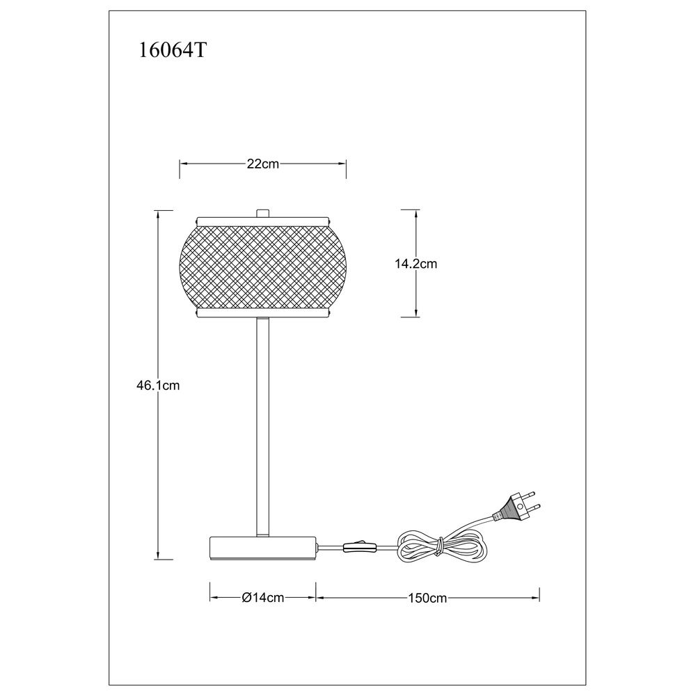 Tischlampe Bambora mit Bambus Globo 9007371572861