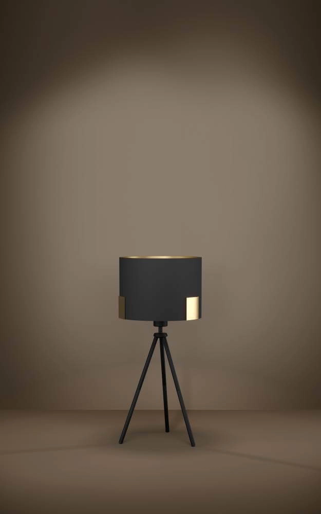 Tischlampe Tortola 1 Ø 26cm - Schwarz mit Gold Stars of Light 9002759399658
