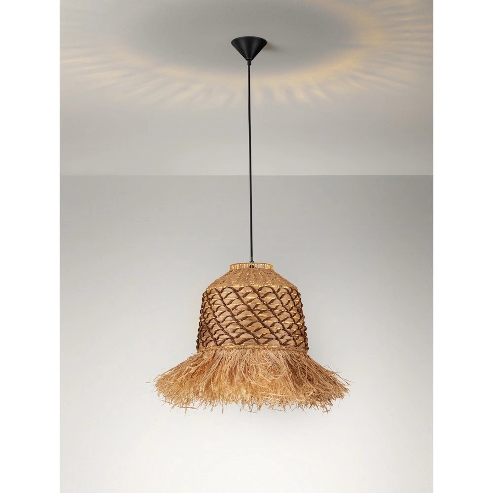 Stroh-Lampe Sorello braun