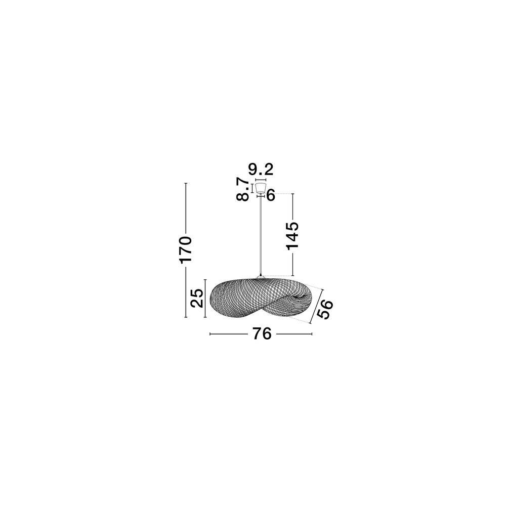Pendelleuchte aus Bambus Adaline 76cm Lyora 5212017465634