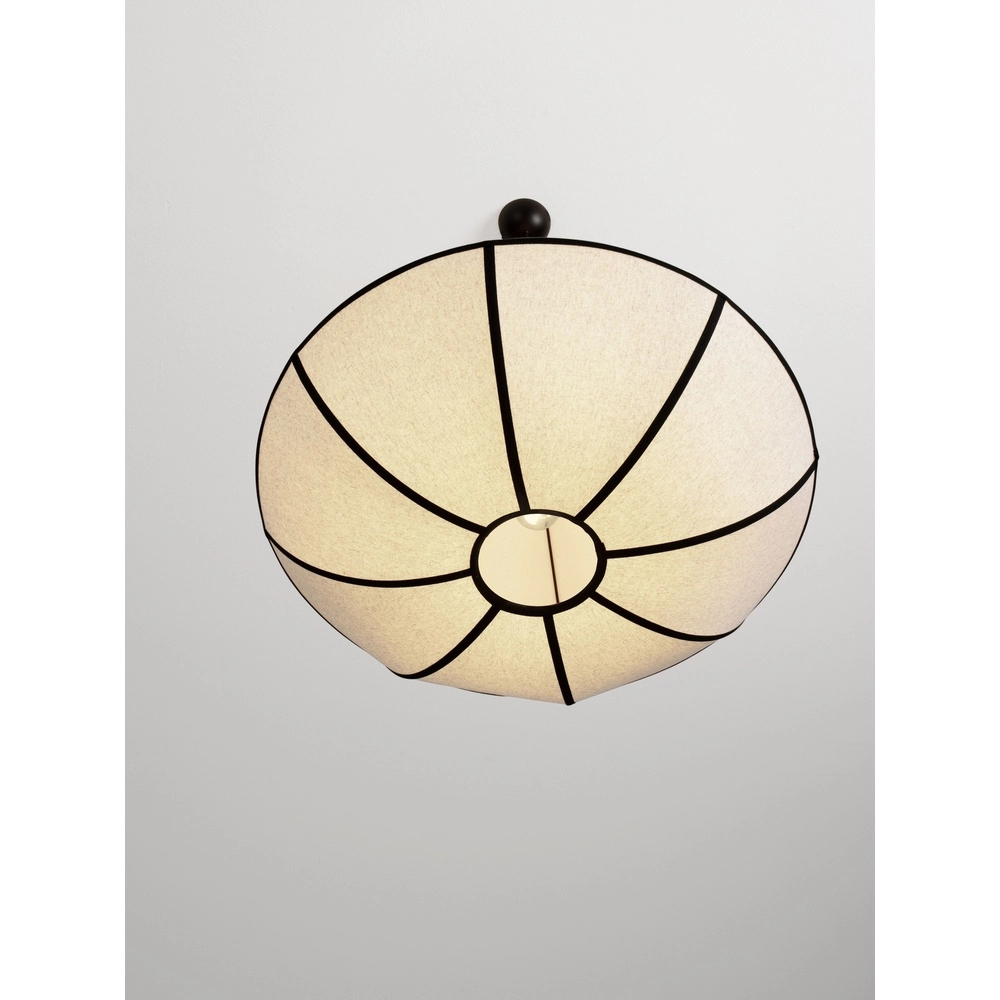 Pendellampe Brera schwarz mit weißem Ø 70 cm Lyora 5212017493576