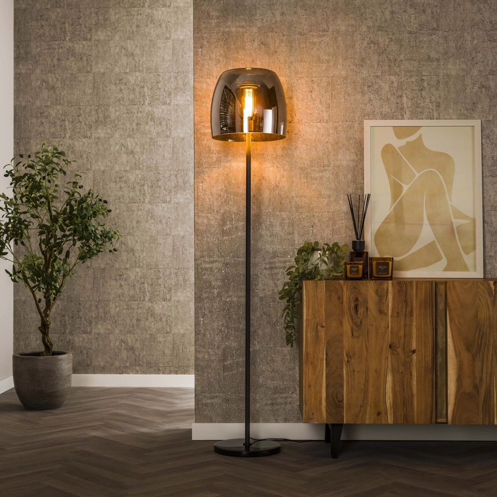 Glas-Stehlampe Drift Ø 35 cm – 170 cm hoch Lyora 8716803512672