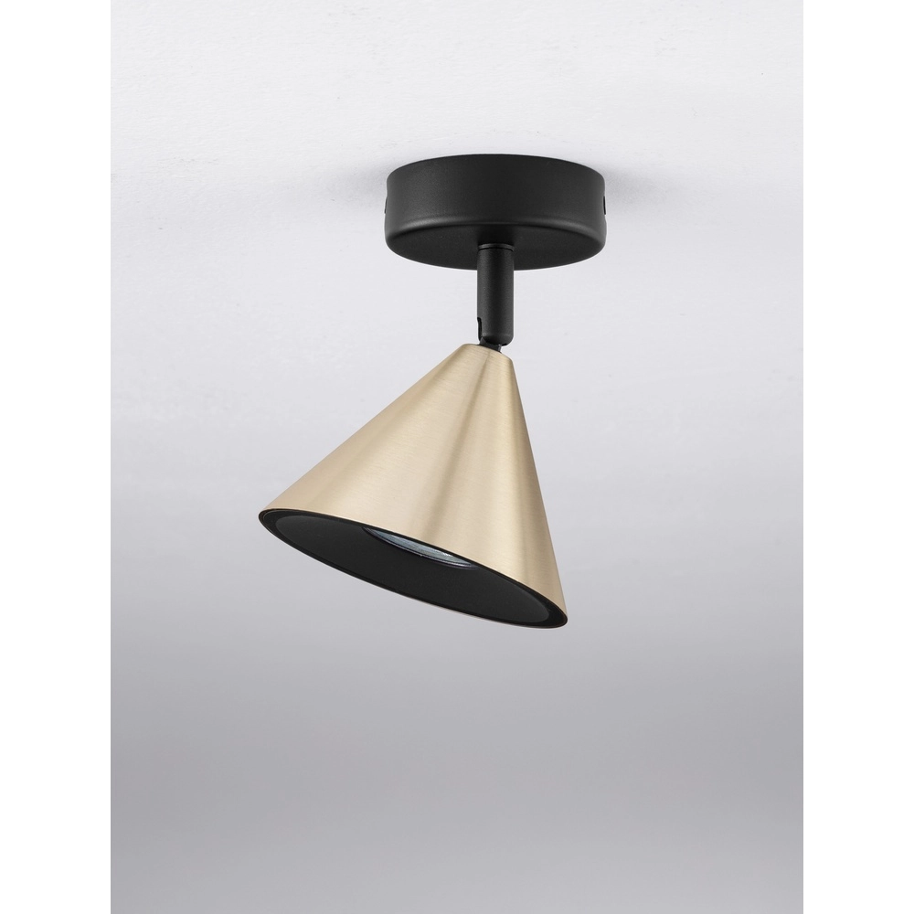 Deckenlampe Conico schwarz mit gold Lyora 5212017475350