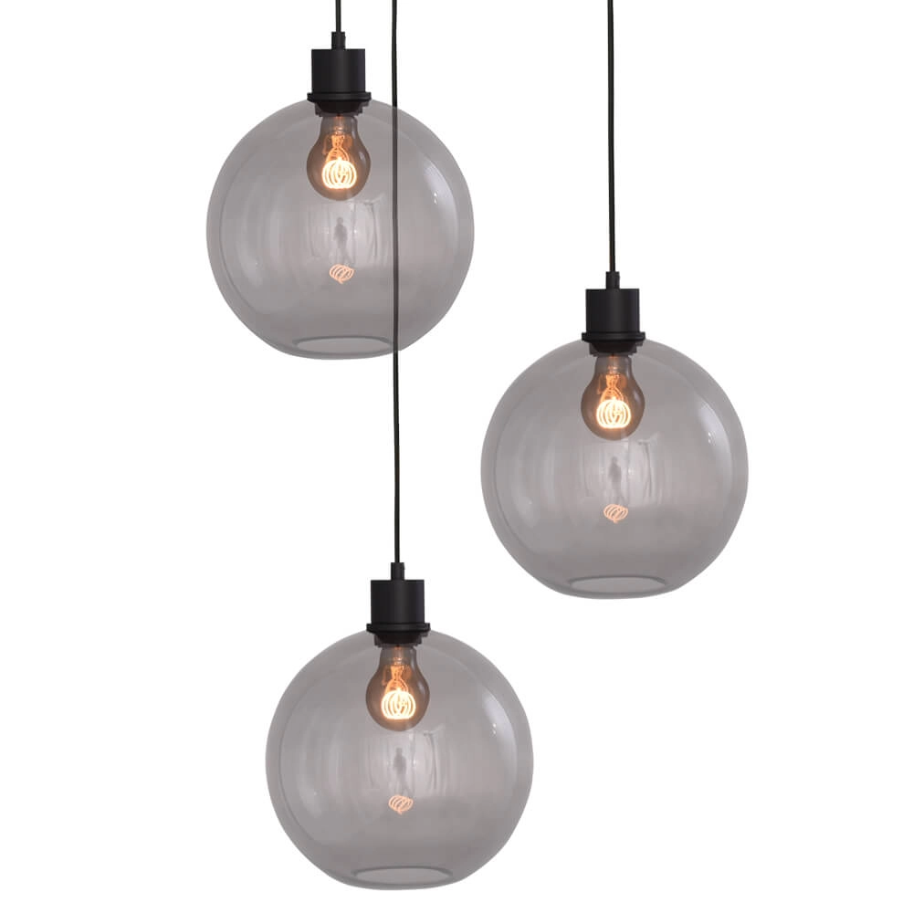 Vide-Hängelampe Lazise 3x Ø 25cm schwarz Masterlight 8718121303543