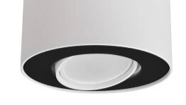 Weißer Aufbaustrahler Set schwarz Lyora 5903139889896