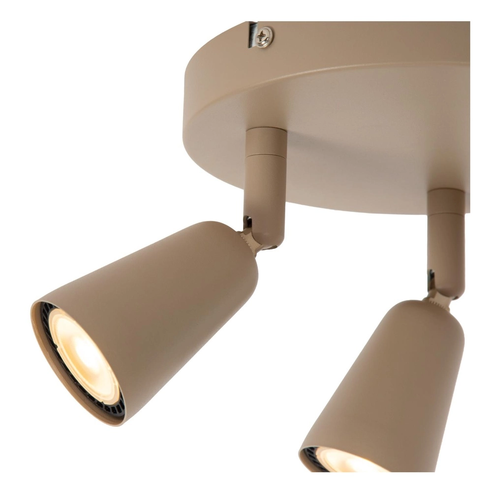 Deckenscheinwerfer Tiana 3-Licht Taupe Lucide 5411212650412