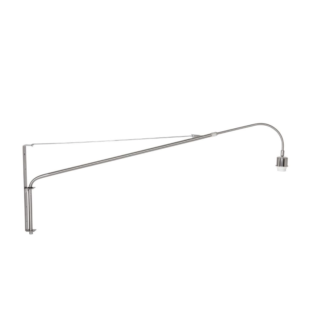 Wandlampe Vela Lino Metallgrau mit schwarzem Farbton Ø60cm Steinhauer 8712746182422