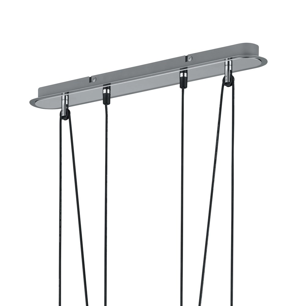 LED Hängelampe Levisto 4-Licht-Nickel Trio 4017807281781