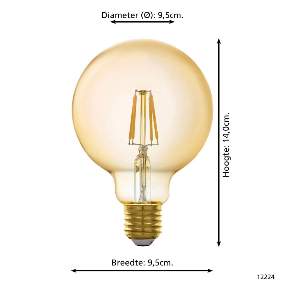 LED-Lampe Zigbee - E27 - 4.9 watt - 2200K - G95 Eglo 9002759122249