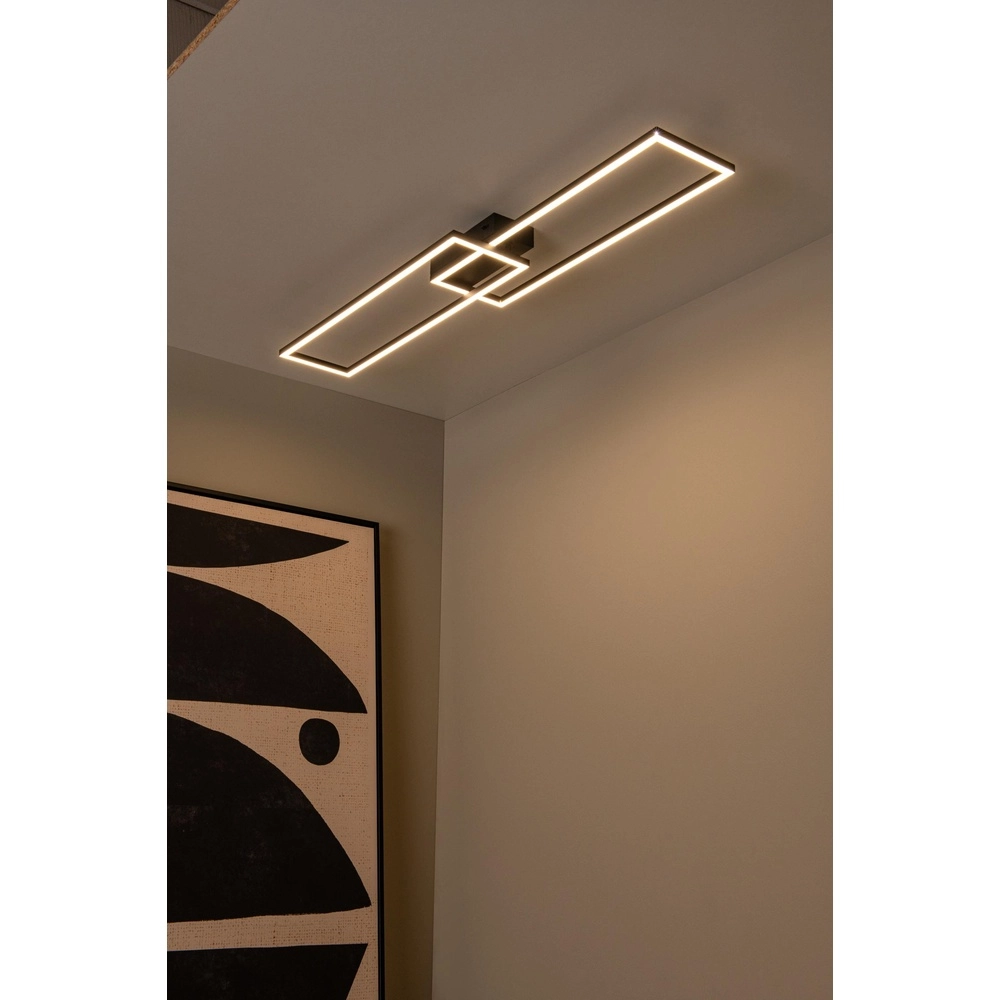 Design-Deckenlampe Arianne Langgestrecktes Schwarz Lucide 5411212530905