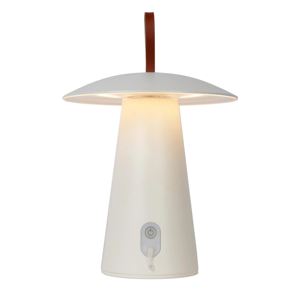 Weiße Tischlampe La Donna Wiederaufladbare Geräte Lucide 5411212271778