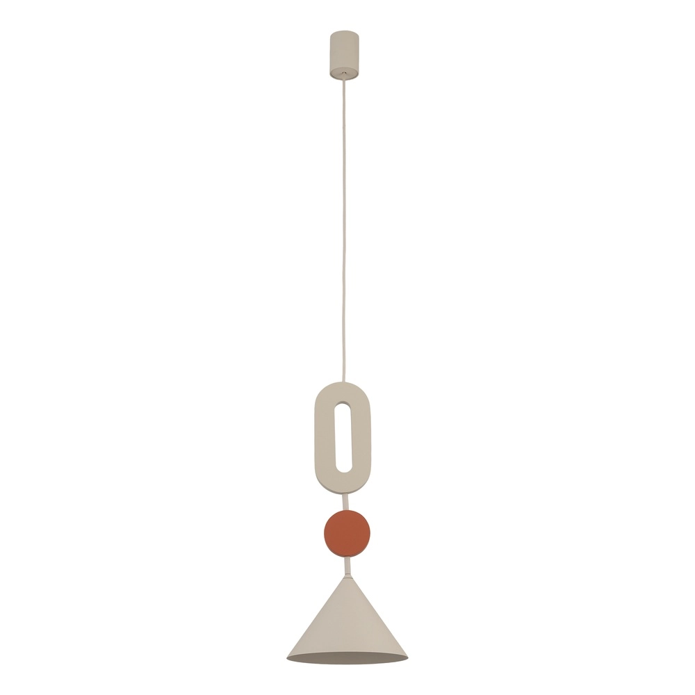 Einzigartige Pendellampe Drops Color sandbraun Ø 20,5 cm