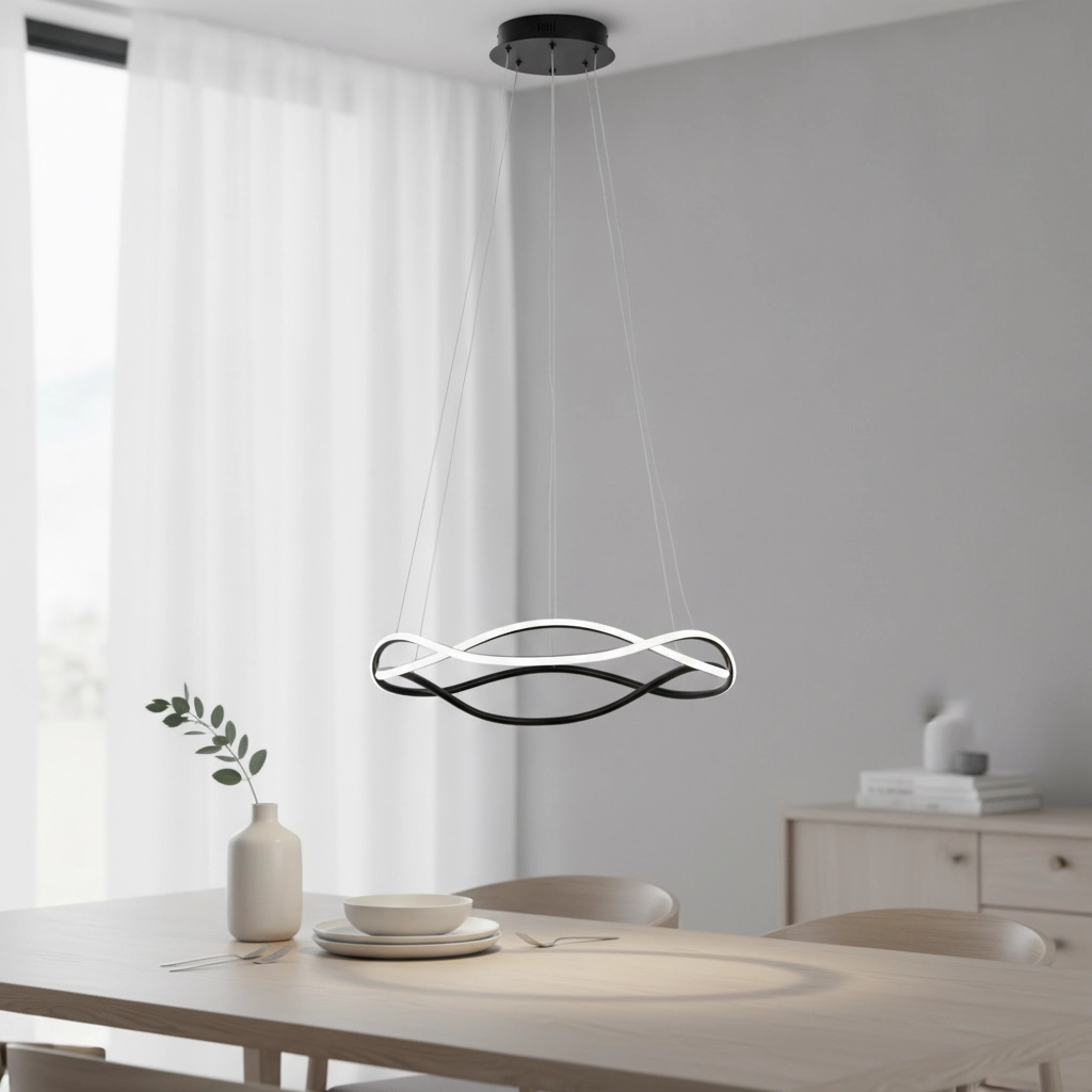 Design-Pendelleuchte Jinal schwarz Ø 60cm